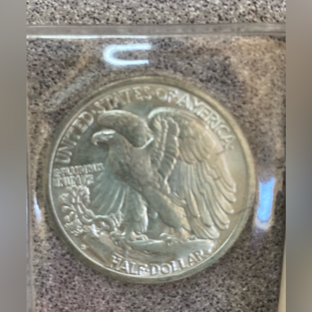 1942-S Walking Liberty Half Dollar Coin - Picture 2 of 16
